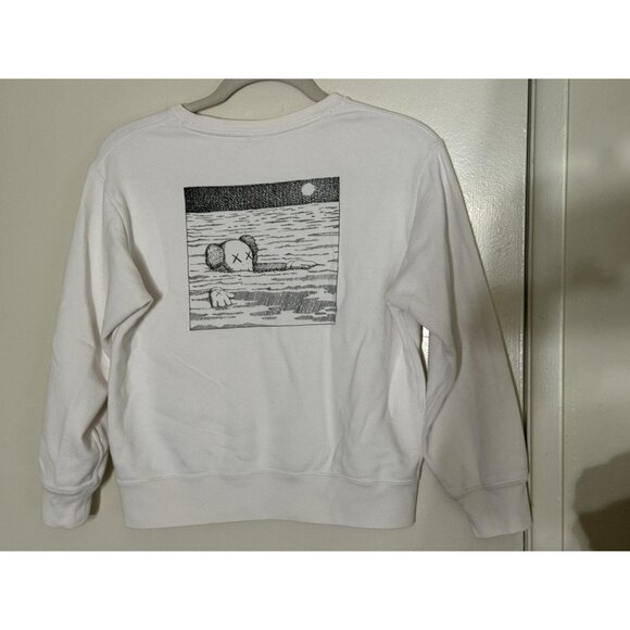 Uniqlo x Kaws UT Phaidon Beige Sweatshirt Long Sleeve Size 150 Boy Girl - Picture 6 of 12